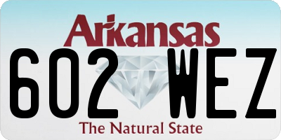 AR license plate 602WEZ