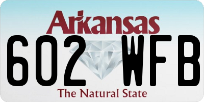 AR license plate 602WFB