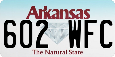 AR license plate 602WFC