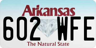 AR license plate 602WFE