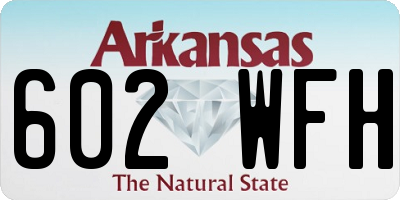 AR license plate 602WFH