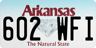 AR license plate 602WFI