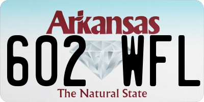 AR license plate 602WFL