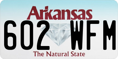 AR license plate 602WFM