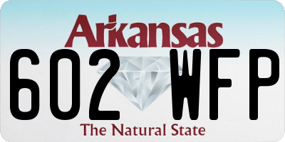 AR license plate 602WFP