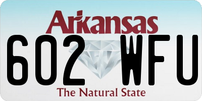 AR license plate 602WFU