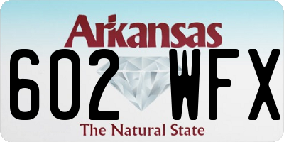 AR license plate 602WFX