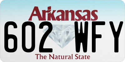 AR license plate 602WFY