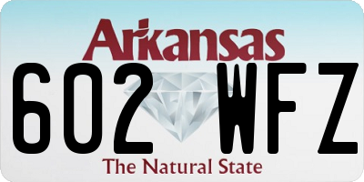 AR license plate 602WFZ