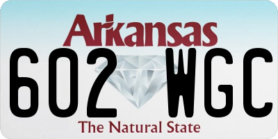 AR license plate 602WGC
