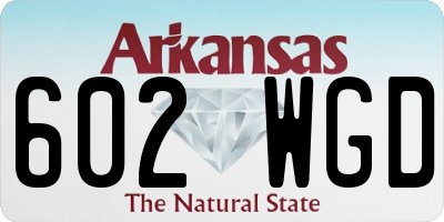 AR license plate 602WGD