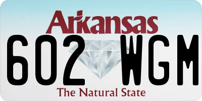 AR license plate 602WGM