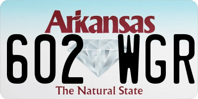 AR license plate 602WGR