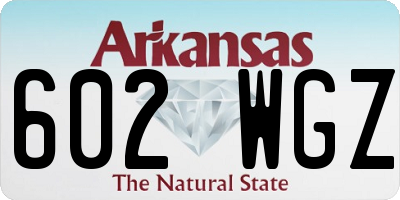 AR license plate 602WGZ
