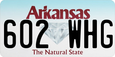AR license plate 602WHG