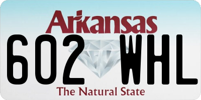 AR license plate 602WHL
