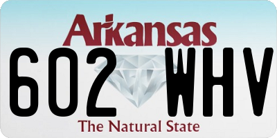AR license plate 602WHV