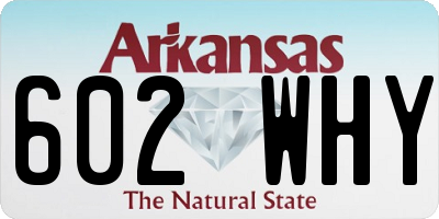 AR license plate 602WHY