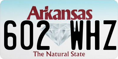 AR license plate 602WHZ