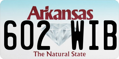 AR license plate 602WIB