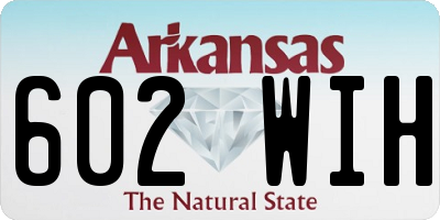 AR license plate 602WIH