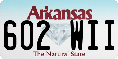 AR license plate 602WII
