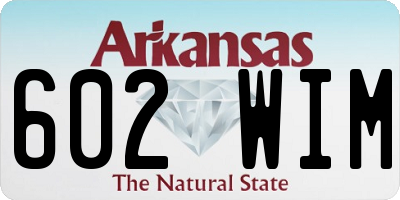 AR license plate 602WIM