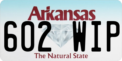 AR license plate 602WIP
