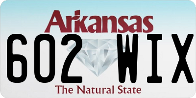 AR license plate 602WIX