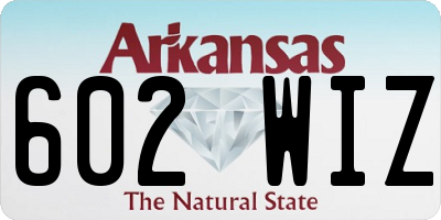 AR license plate 602WIZ