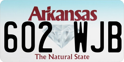 AR license plate 602WJB