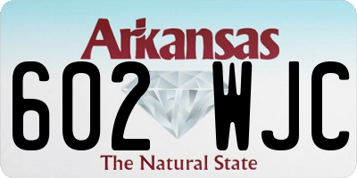AR license plate 602WJC
