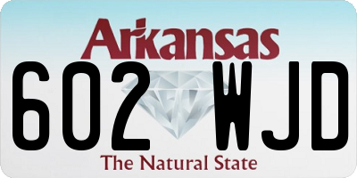 AR license plate 602WJD