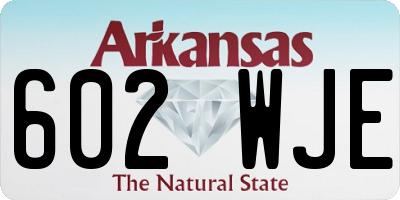 AR license plate 602WJE