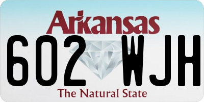 AR license plate 602WJH