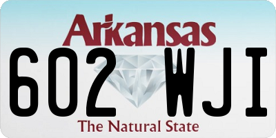 AR license plate 602WJI
