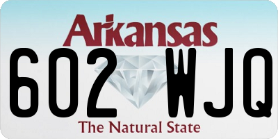 AR license plate 602WJQ