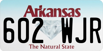 AR license plate 602WJR