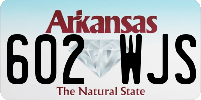 AR license plate 602WJS