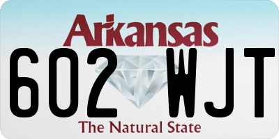 AR license plate 602WJT