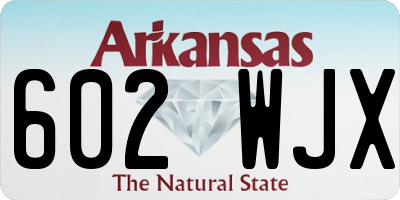 AR license plate 602WJX