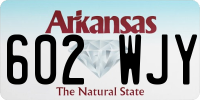 AR license plate 602WJY