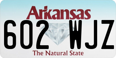 AR license plate 602WJZ