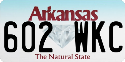 AR license plate 602WKC
