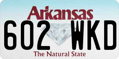 AR license plate 602WKD