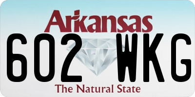 AR license plate 602WKG