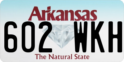 AR license plate 602WKH