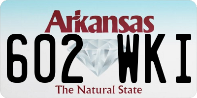 AR license plate 602WKI