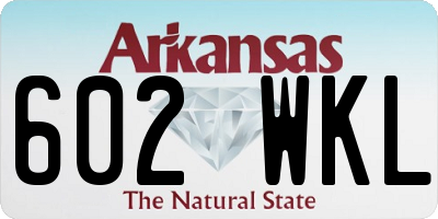 AR license plate 602WKL