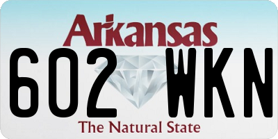 AR license plate 602WKN